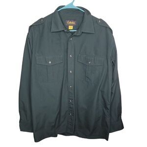 Cabelas Men's button-up collared shirt size Large